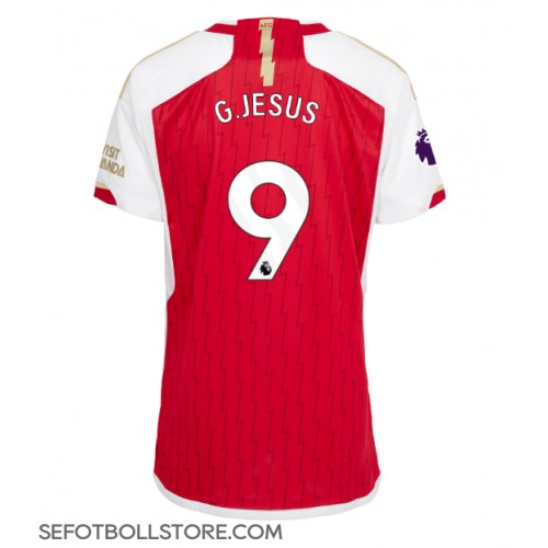 Arsenal Gabriel Jesus #9 Replika Hemmatröja Dam 2023-24 Kortärmad